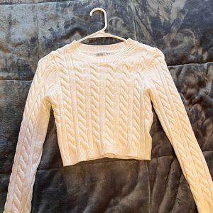 Cream cropped sweater